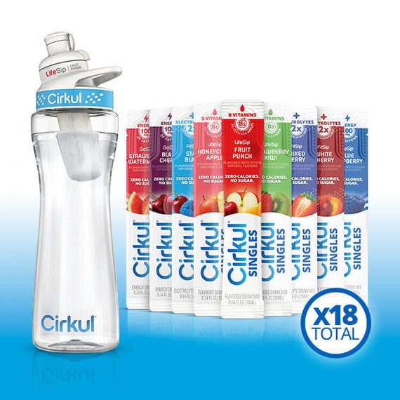 22oz. Plastic Bottle & GoSip® Black Cherry U5